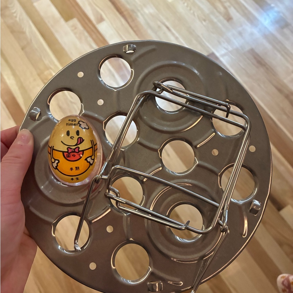 Stainless Steel Egg Steamer Rack with Timer